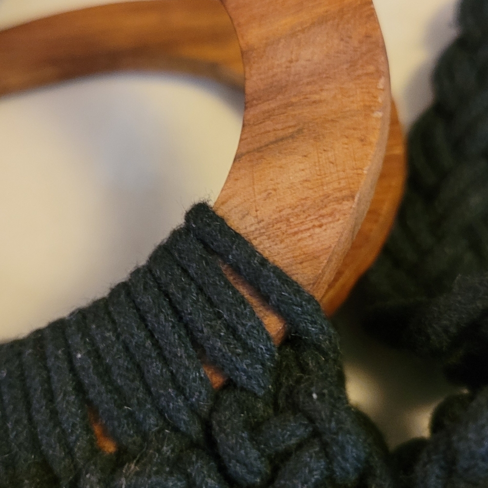 Danielle Nicole Black Macrame Crossbody Bag With … - image 4